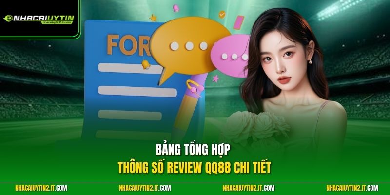 Bảng tổng hợp thông số review QQ88 chi tiết