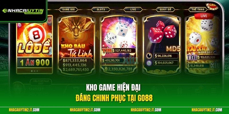 Kho game hiện đại đáng chinh phục tại GO88