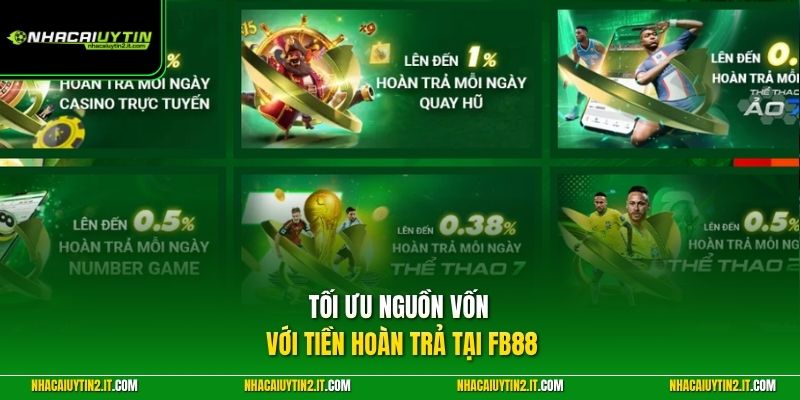 Tối ưu nguồn vốn với tiền hoàn trả tại FB88
